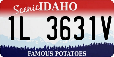 ID license plate 1L3631V