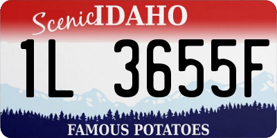 ID license plate 1L3655F