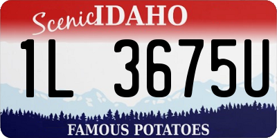 ID license plate 1L3675U