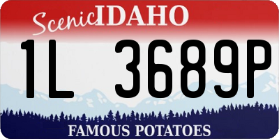 ID license plate 1L3689P