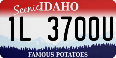 ID license plate 1L3700U