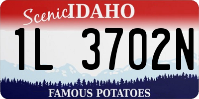 ID license plate 1L3702N