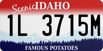 ID license plate 1L3715M