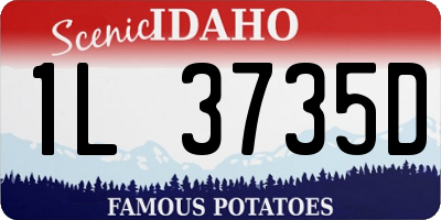 ID license plate 1L3735D