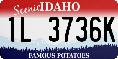 ID license plate 1L3736K