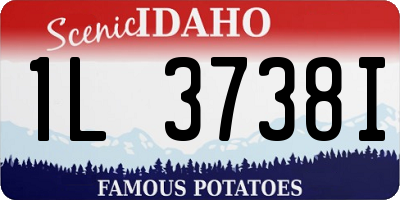 ID license plate 1L3738I