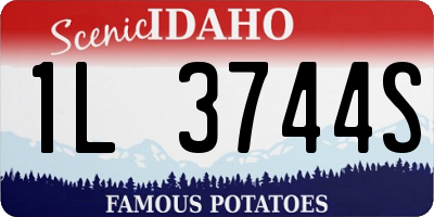 ID license plate 1L3744S