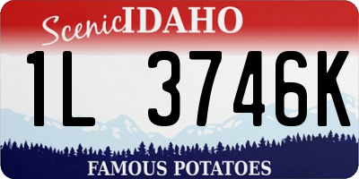 ID license plate 1L3746K