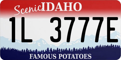 ID license plate 1L3777E