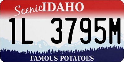 ID license plate 1L3795M