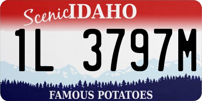 ID license plate 1L3797M