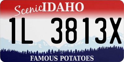 ID license plate 1L3813X