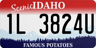ID license plate 1L3824U