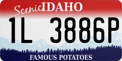 ID license plate 1L3886P