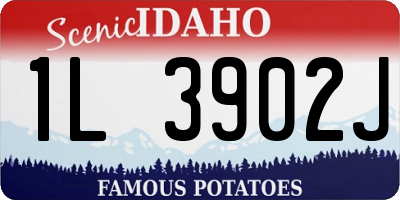 ID license plate 1L3902J