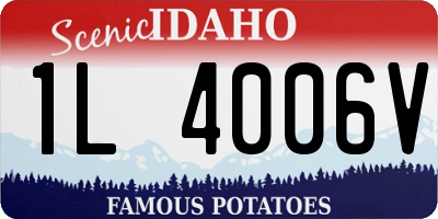 ID license plate 1L4006V