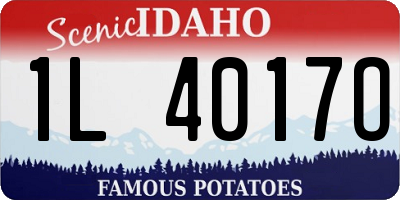 ID license plate 1L4017O