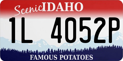 ID license plate 1L4052P