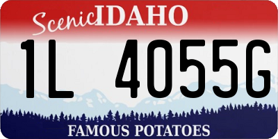 ID license plate 1L4055G