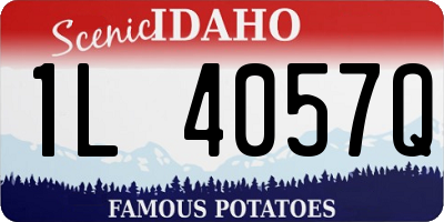 ID license plate 1L4057Q