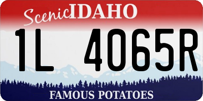 ID license plate 1L4065R