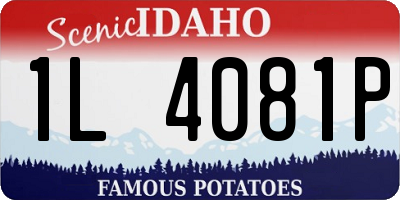 ID license plate 1L4081P