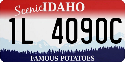 ID license plate 1L4090C
