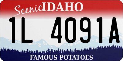 ID license plate 1L4091A