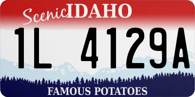ID license plate 1L4129A