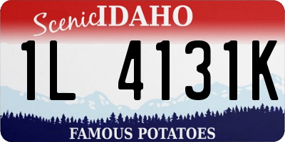 ID license plate 1L4131K