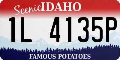 ID license plate 1L4135P