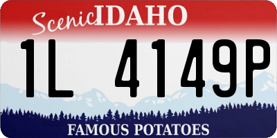 ID license plate 1L4149P