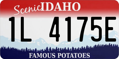 ID license plate 1L4175E