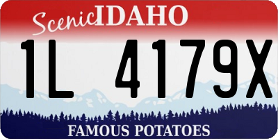 ID license plate 1L4179X