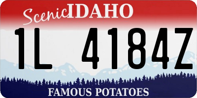 ID license plate 1L4184Z