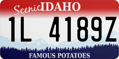 ID license plate 1L4189Z