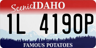 ID license plate 1L4190P