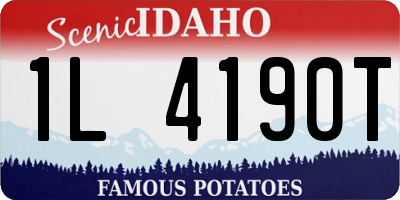 ID license plate 1L4190T