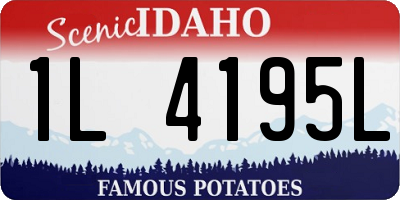 ID license plate 1L4195L