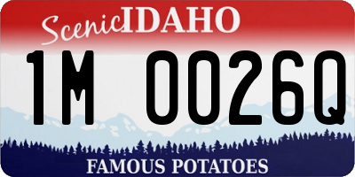 ID license plate 1M0026Q