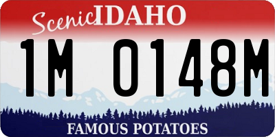 ID license plate 1M0148M