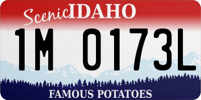 ID license plate 1M0173L