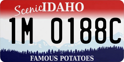 ID license plate 1M0188C