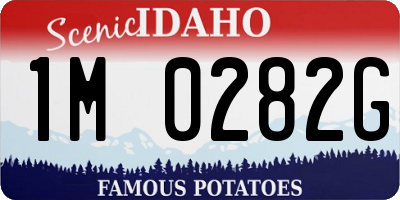 ID license plate 1M0282G
