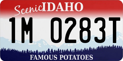 ID license plate 1M0283T