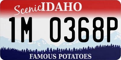 ID license plate 1M0368P