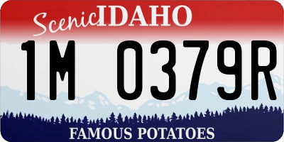 ID license plate 1M0379R