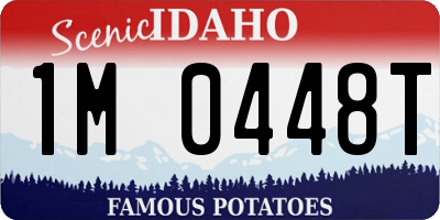 ID license plate 1M0448T