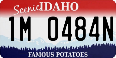 ID license plate 1M0484N