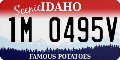 ID license plate 1M0495V